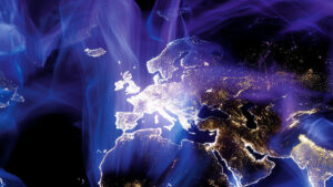 Europe with lights